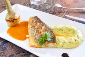 Filet de Bar rôti , Sauce Castex