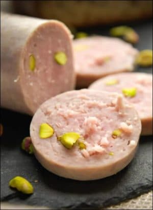 Véritable Saucisson Lyonnais pistaché (Bio)