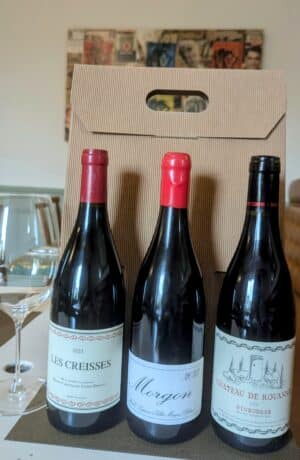 coffret 3 bouteilles rouge